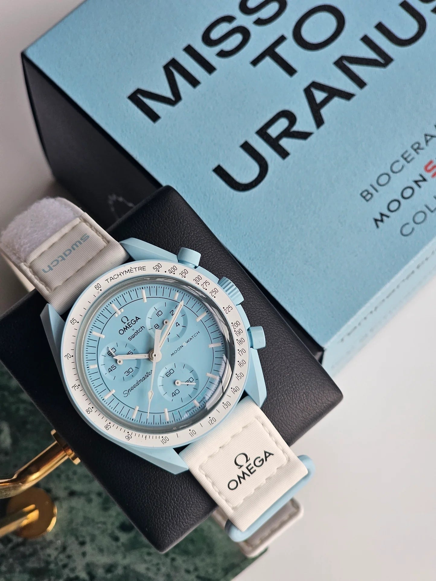 MOONSWATCH MISSION TO URANUS - SWATCH X OMEGA BIOCERAMIC